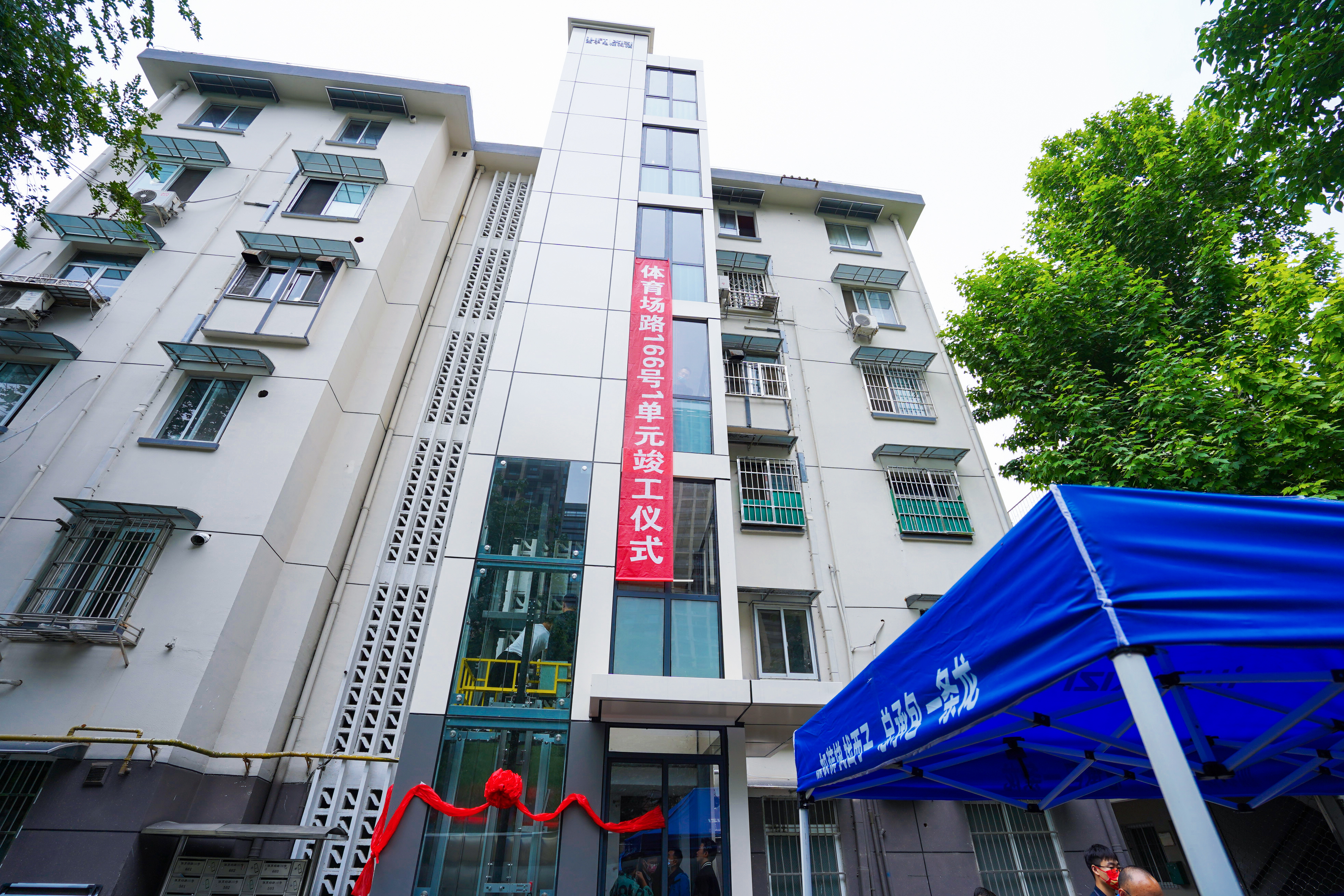 浙江杭州·拱墅區體育場路加裝梯